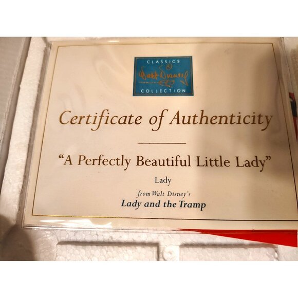 Walt Disney Classic Collection Lady & Tramp A Perfectly Beautiful Little Lady - Picture 7 of 11